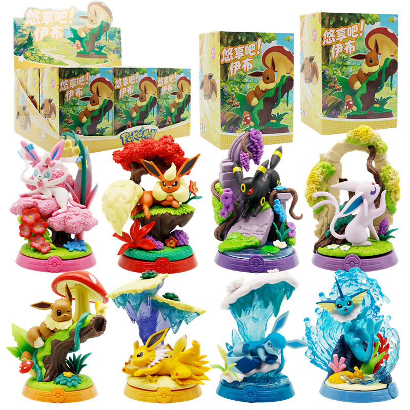 Model Kit Umbreon - 1/9Pcs Pokemon figure toy Eevee Sylveon