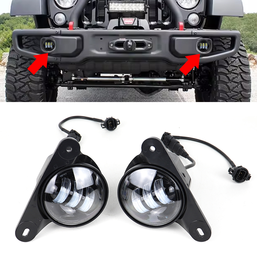 Model Kit Jeep - Front Bumper Lights LED Fog Light