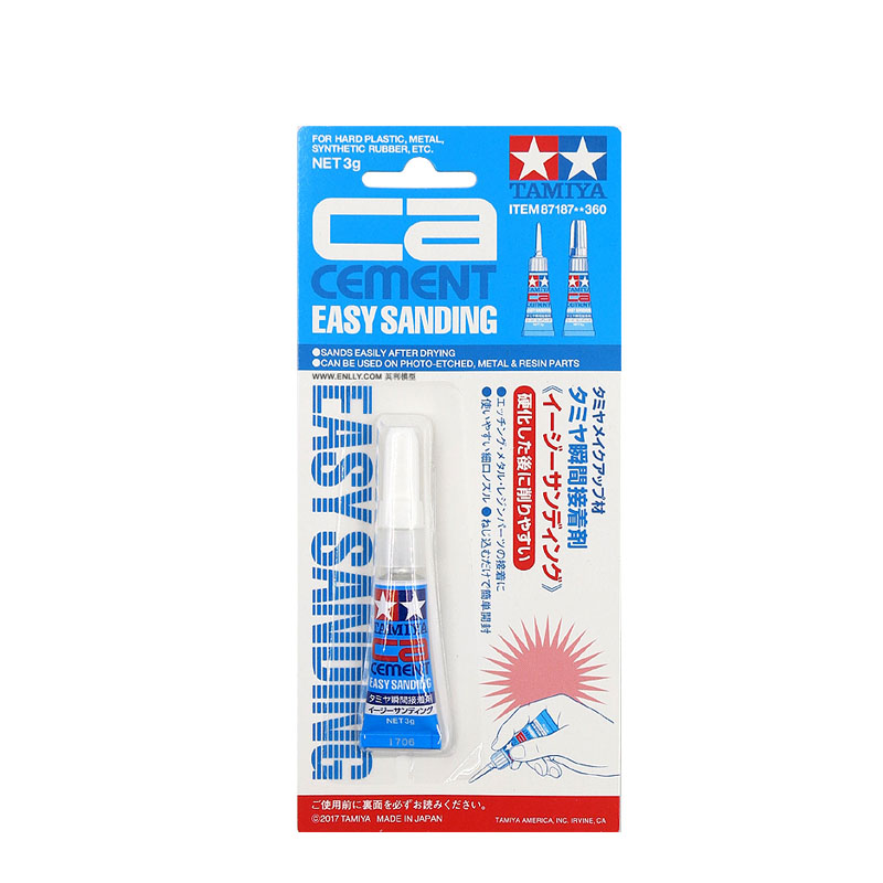 Model Kit Cement - TAMIYA 87187 CA Cement (Easy Sanding)