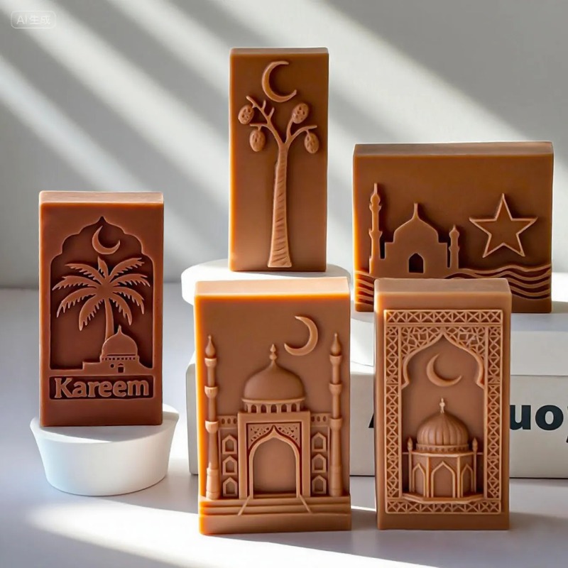 Model Kit Cement - DIY Coconut Tree Castle Silicone Candle