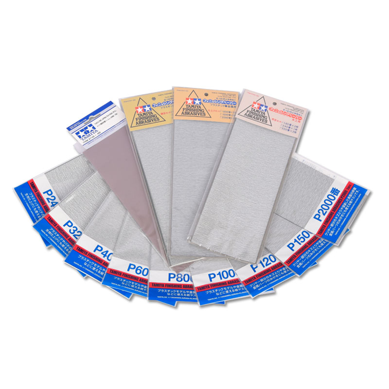 Model Kit Tool Set - Tamiya Finishing Abrasives Sandpaper Sanding Sponge