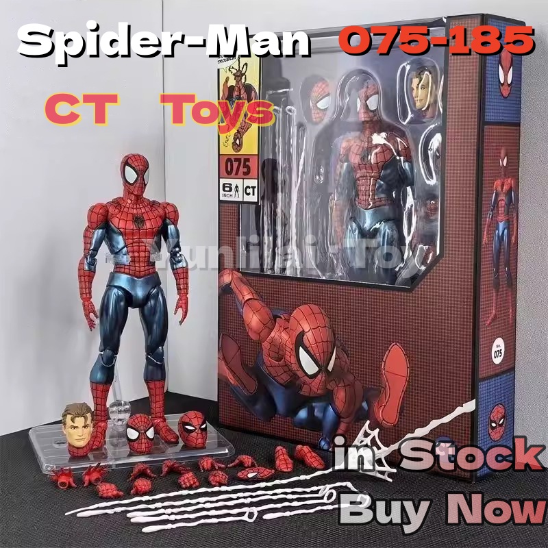 Model Kit Spiderman - CT Toys Mafex 075 Spiderman Action