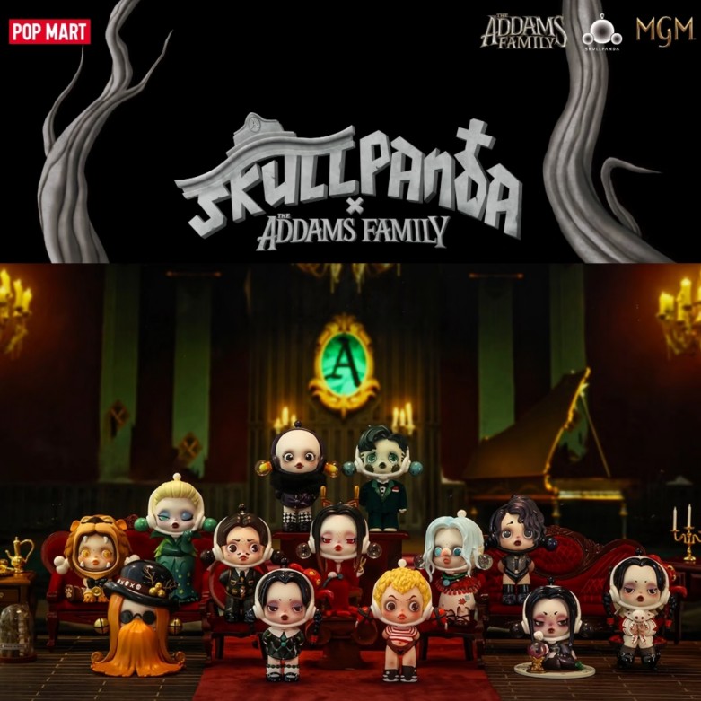 Model Kit Anime Girl - POP MART SKULLPANDA Addams Family Series