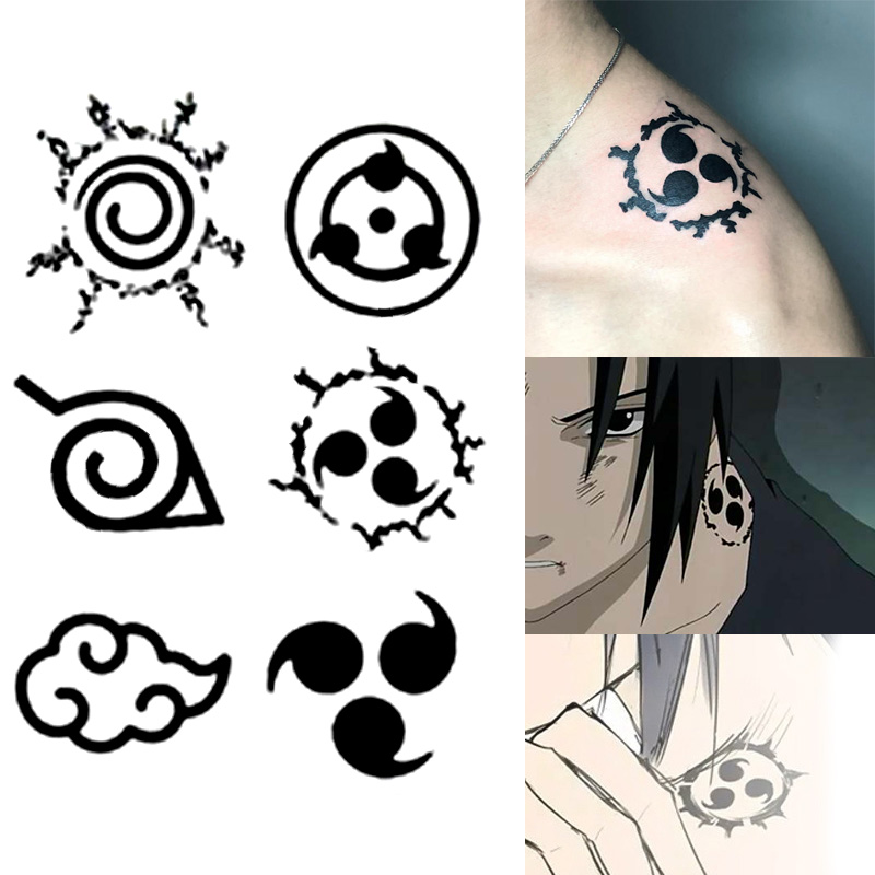 Logo Model Kit - Anime Naruto Tattoo Stickers Toys Curse