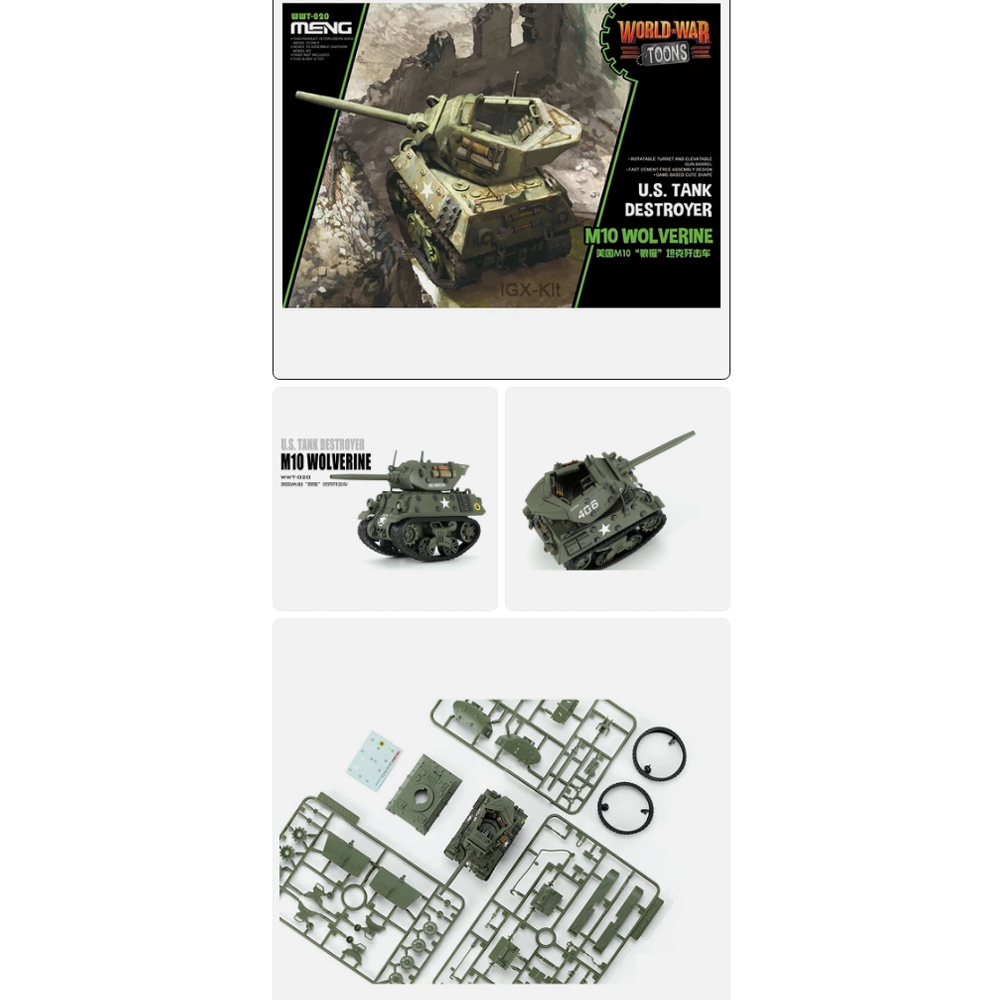 Model Kit Destroyer - Q Edition Meng WWT020 US Tank