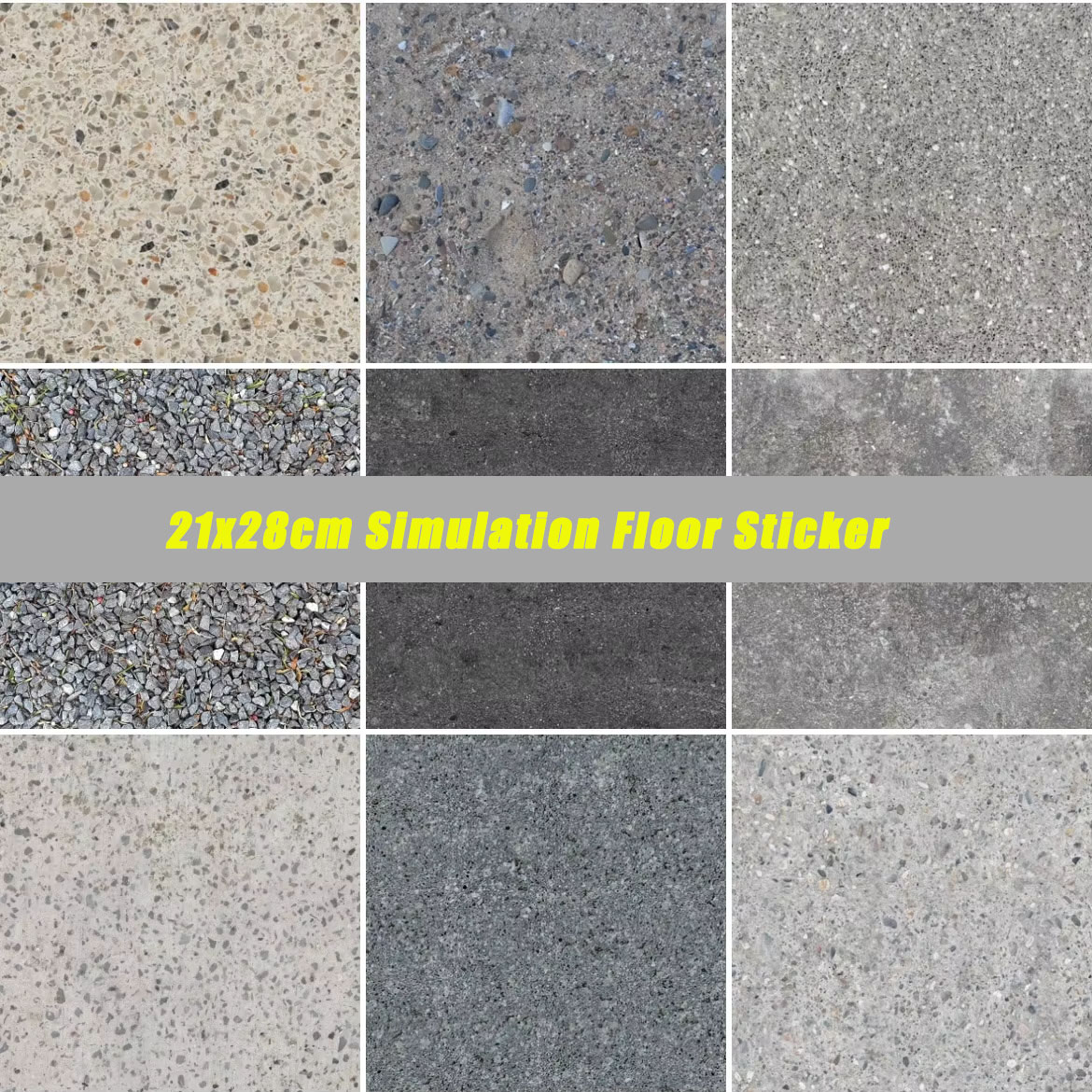 Model Kit Cement - 2pcs 21X28cm Simulation Floor Sticker Simulation