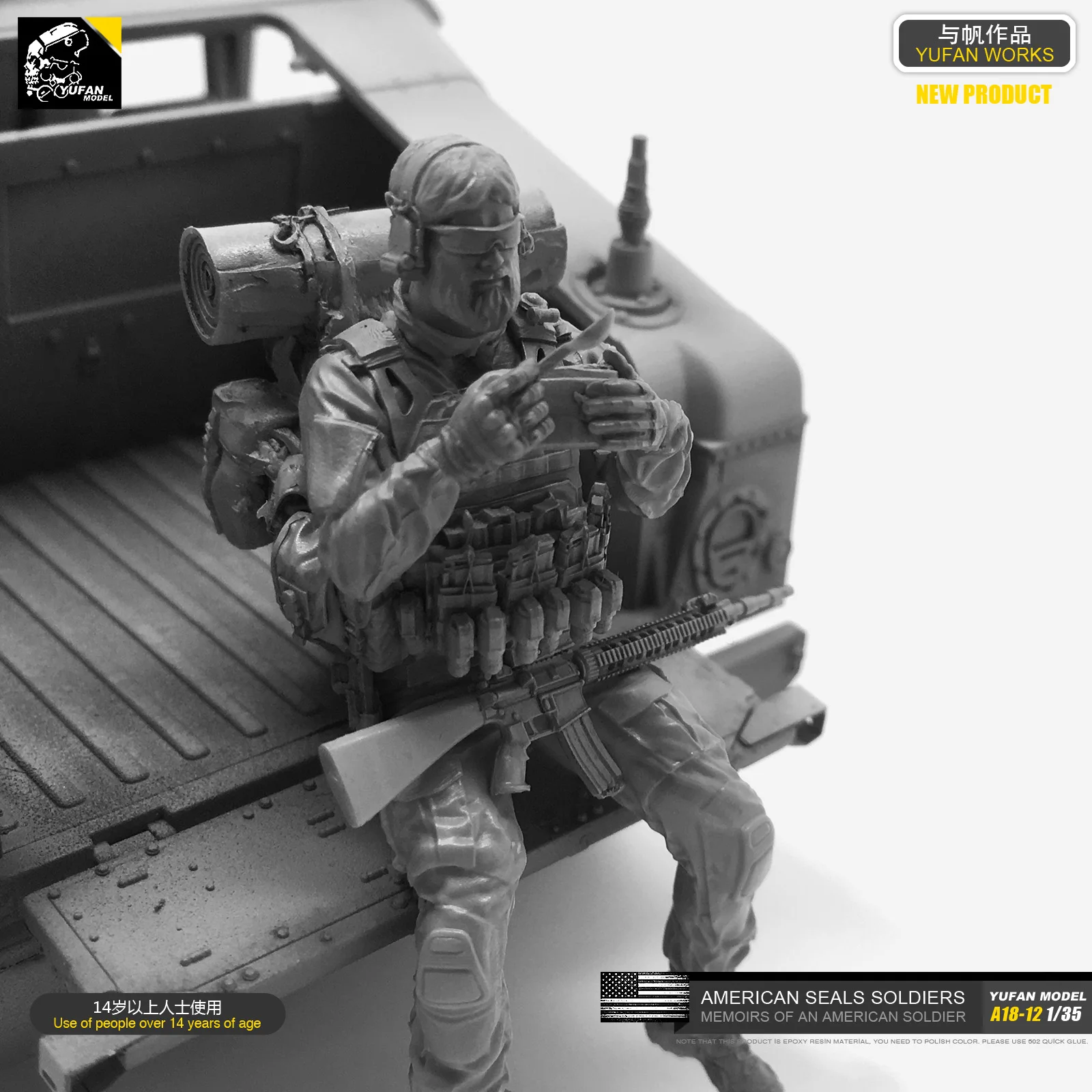 Model Kit History - 1/35 Resin Kits Soldier Model (US