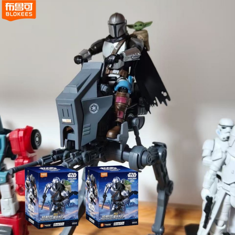 Model Kit Star Wars - Blokees Star Wars Mandalorian & Grogu