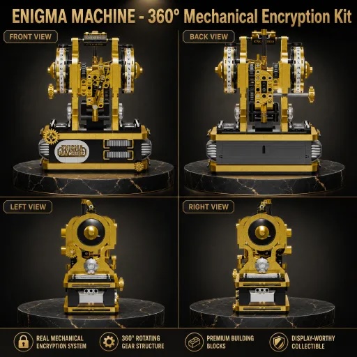 Enigma Machine Building Blocks - đánh giá và giá Model Kit History
