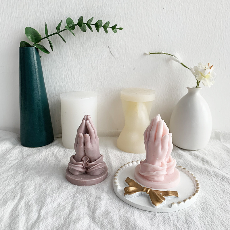 Prayer Hands Silicone Candle M - đánh giá và giá Model Kit Cement