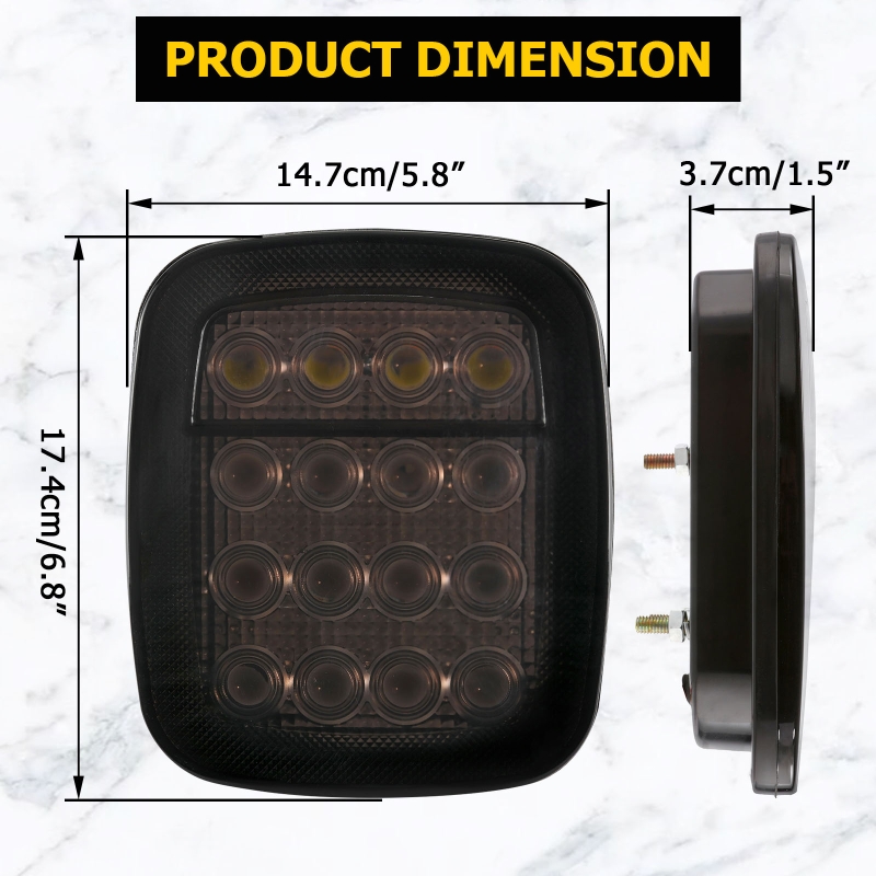 2pcs/set 16 LEDs Universal Tai - đánh giá và giá Model Kit Jeep
