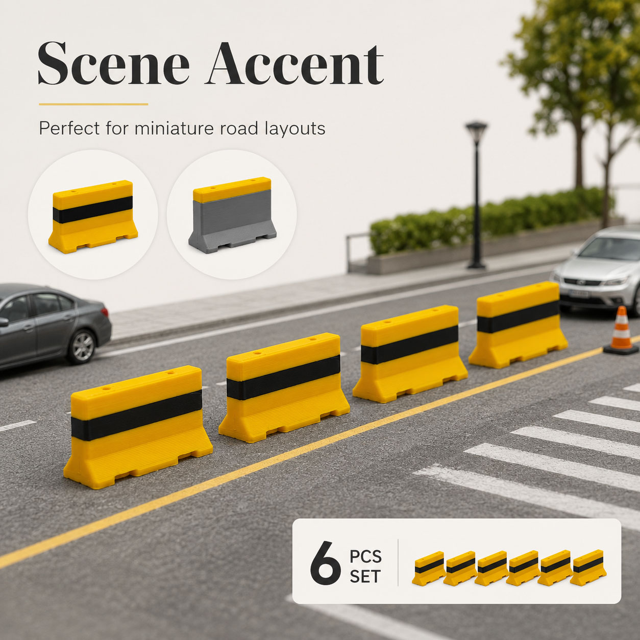 1:64 1:87 Mini Cement Road Bar - đánh giá và giá Model Kit Cement