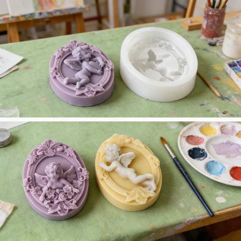 3D Embossed Angel Baby Silicon - đánh giá và giá Model Kit Cement