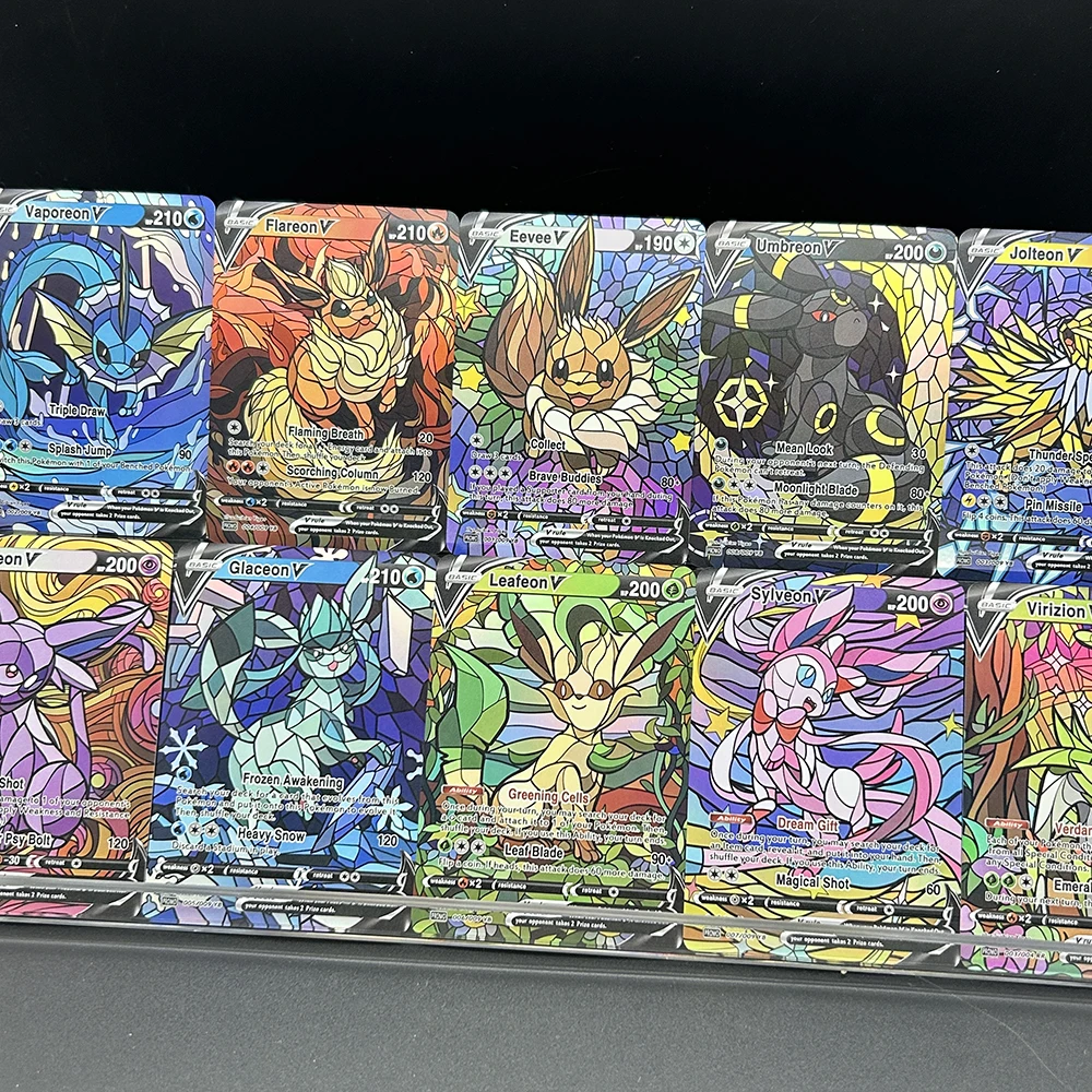 10Pcs/set Diy PTCG Eevee Umbre - đánh giá và giá Model Kit Umbreon
