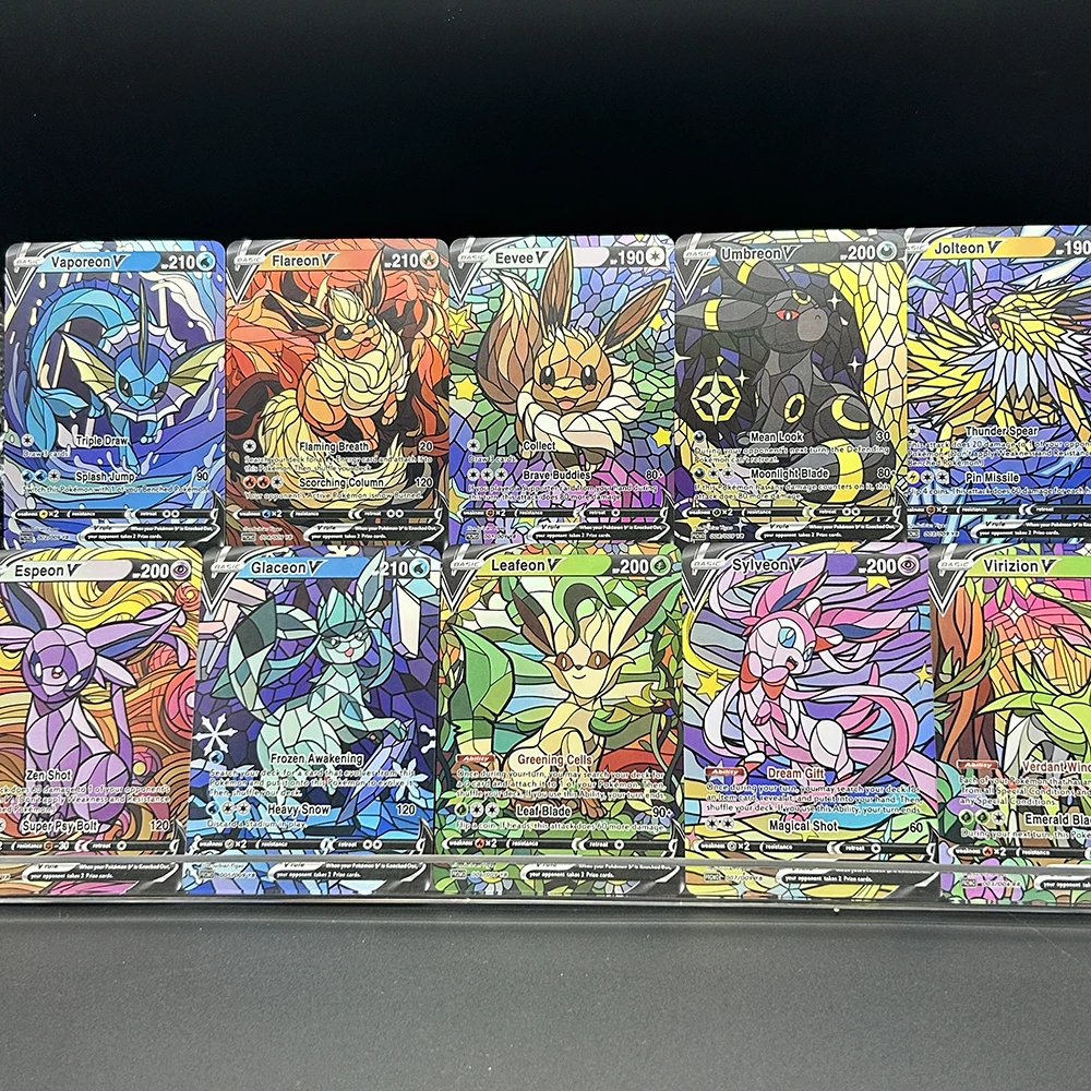 10Pcs/set Diy PTCG Eevee Umbre - đánh giá và giá Model Kit Umbreon