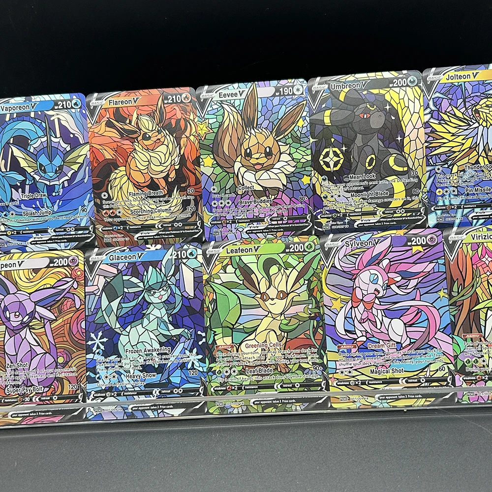 10Pcs/set Diy PTCG Eevee Umbre - đánh giá và giá Model Kit Umbreon