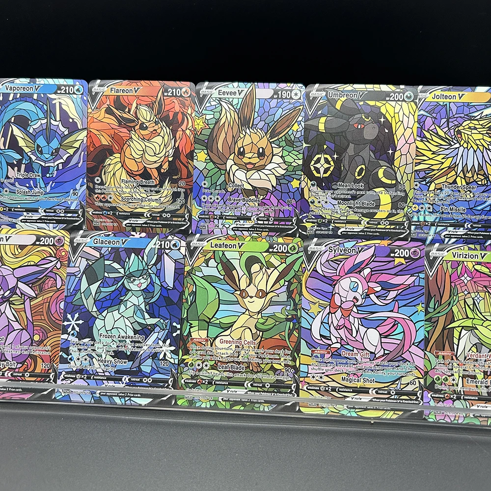 10Pcs/set Diy PTCG Eevee Umbre - đánh giá và giá Model Kit Umbreon