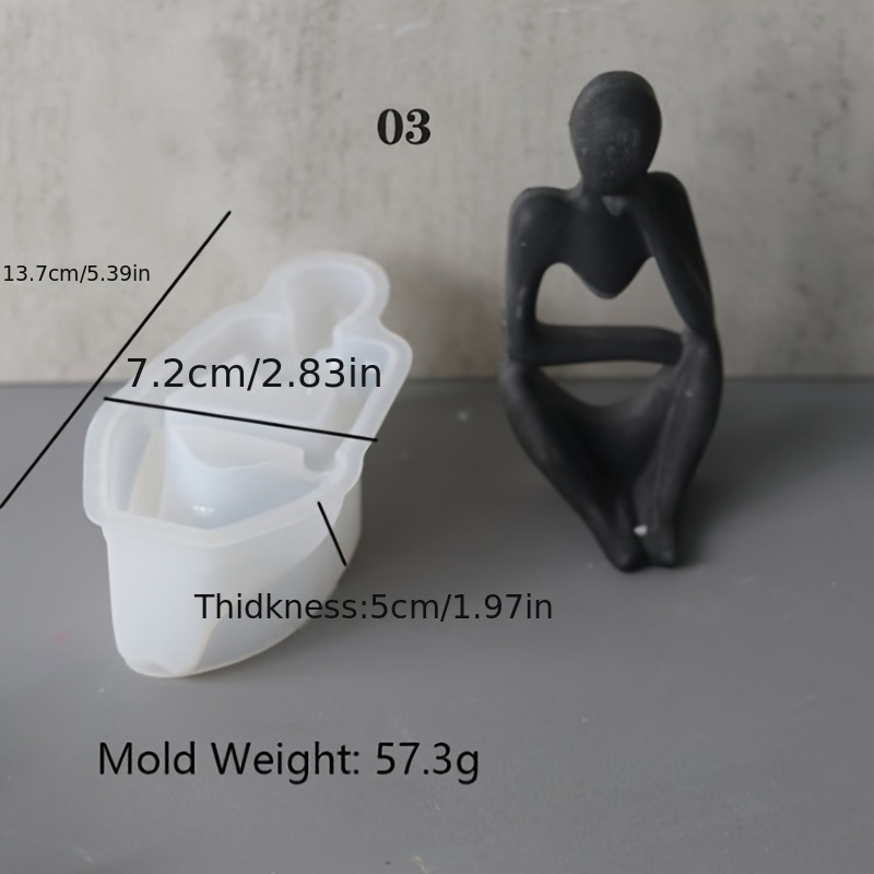 3pcs Silicone Mold Set for Hum - đánh giá và giá Model Kit Cement