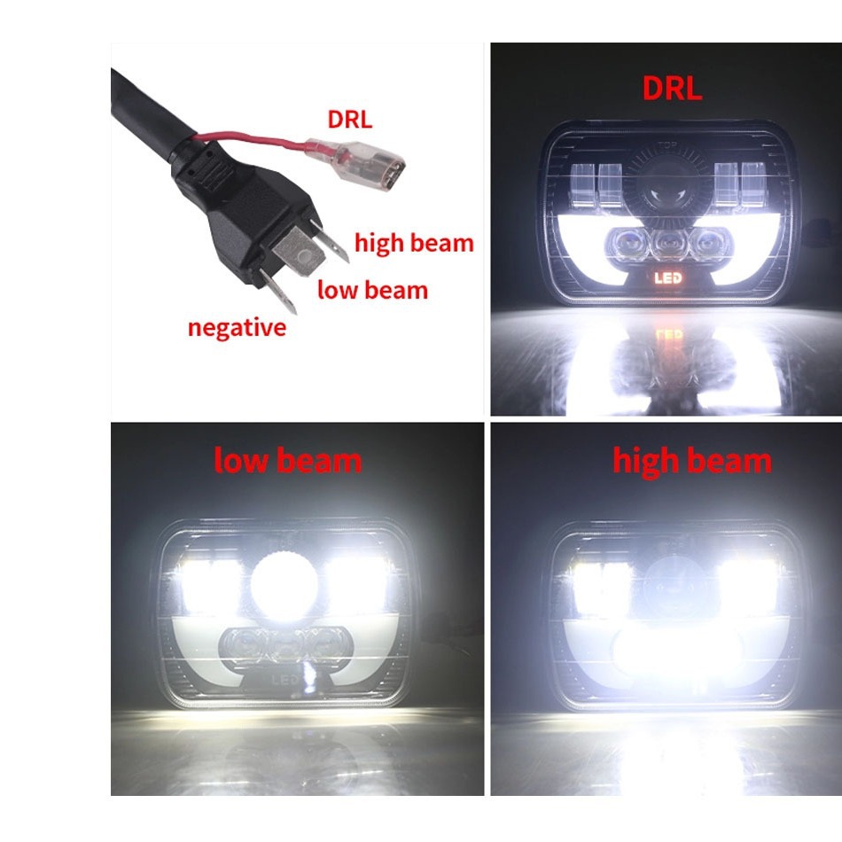 7inch H4 Led Light For Jeep Wr - đánh giá và giá Model Kit Jeep
