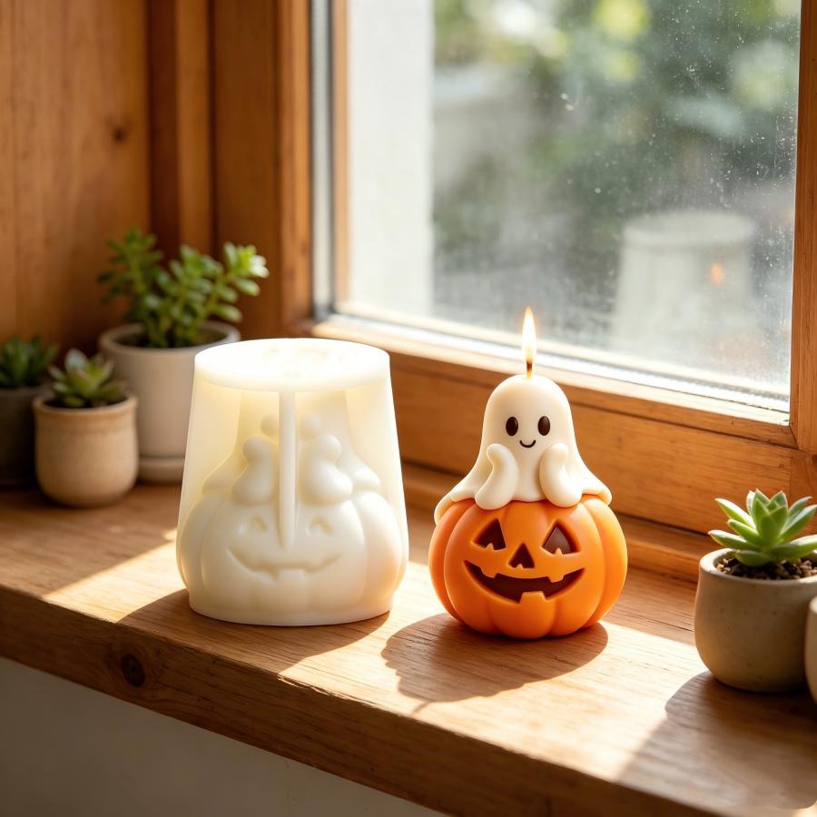 Smiling Pumpkin Ghost Silicone - đánh giá và giá Model Kit Cement