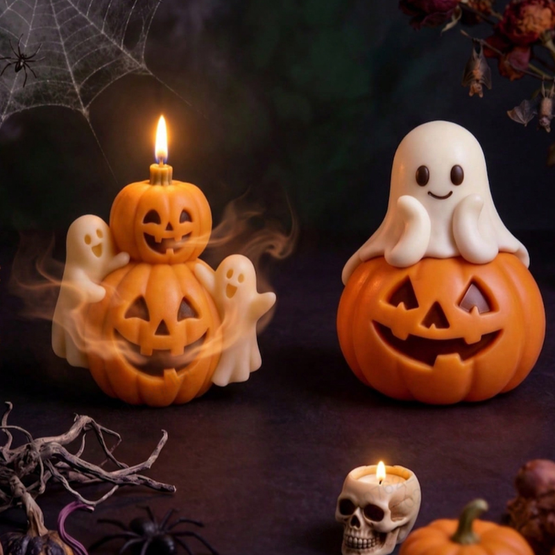 Smiling Pumpkin Ghost Silicone - đánh giá và giá Model Kit Cement
